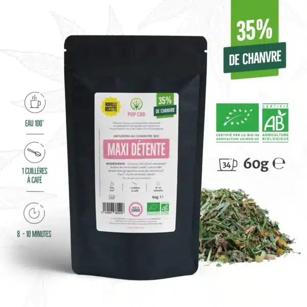 Grossiste Tisane CBD Bio Création Moment détente