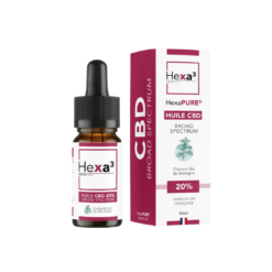 Huile CBD 20% Broad Spectrum - 10ml - Hexa3