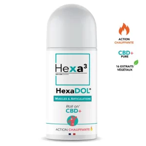 roll-on CBD Chauffant Hexadoll