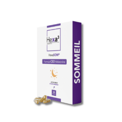 30 gélules SOMMEIL - 50 mg CBD + Mélatonine - HexaSOM - Hexa3