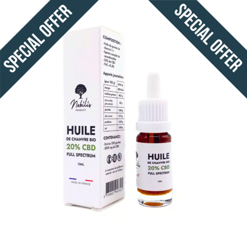 Huile CBD 20% Full Spectrum - 10 ml - Nobilis