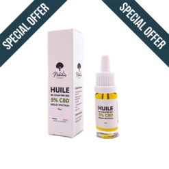 Huile CBD 5% Broad Spectrum - 10 ml - Nobilis