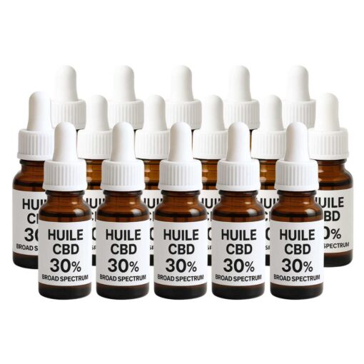 Huile CBD en marque blanche 30% Broad Spectrum - Distillat – 100 flacons