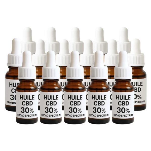 Huile CBD en marque blanche 30% Broad Spectrum - Distillat – 100 flacons