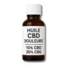 Huile DOULEURS & INFLAMMATIONS - 10% CBD + 10% CBG - au litre