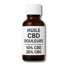 Huile DOULEURS & INFLAMMATIONS - 10% CBD + 10% CBG - au litre