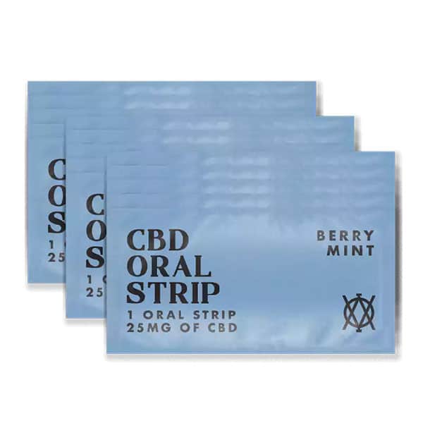 elevar leafs cbd oral strips berry mint