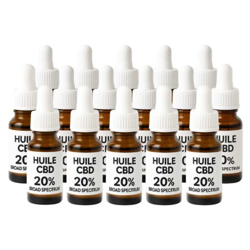 Huile CBD en vrac 20% Broad Spectrum - Distillat – 100 flacons