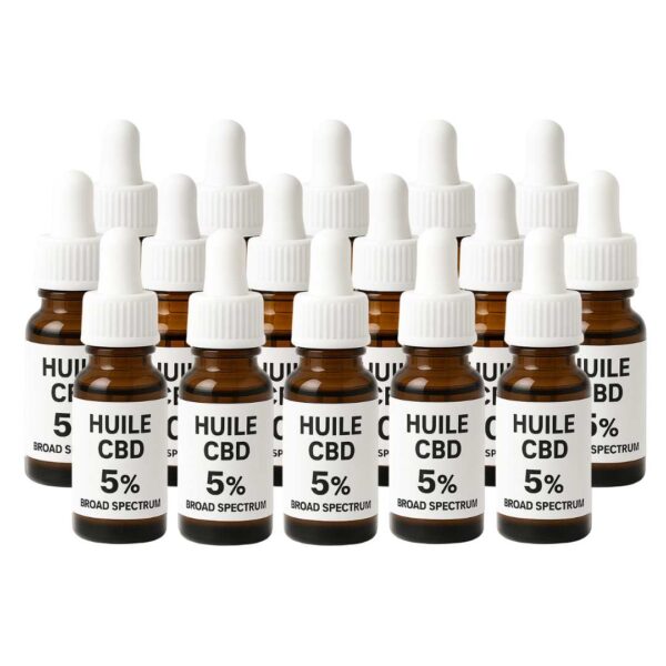 Grossiste Huile CBD en vrac 5% Broad Spectrum - Distillat – 100 flacons