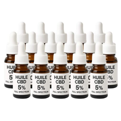 Grossiste Huile CBD en vrac 5 % Full Spectrum - Crude - 100 flacons