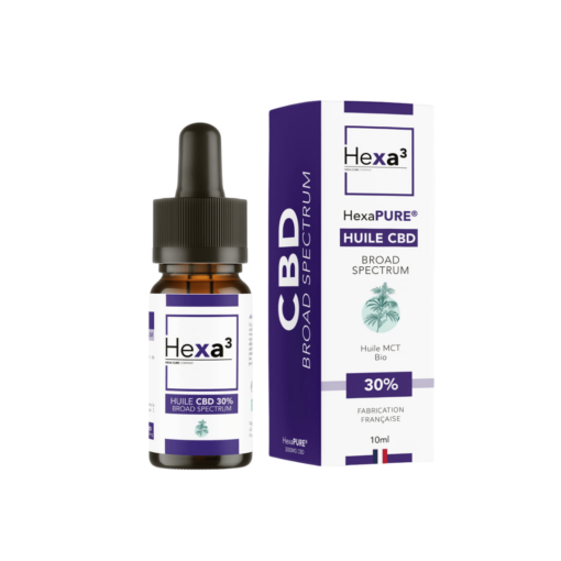 Huile CBD 30% Broad Spectrum - 10ml - Hexa3