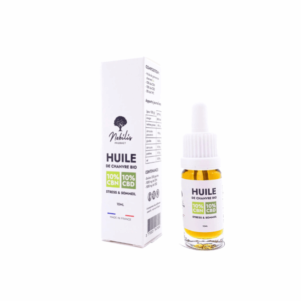 Huile STRESS & SOMMEIL - 10% CBD + 10% CBN - Nobilis