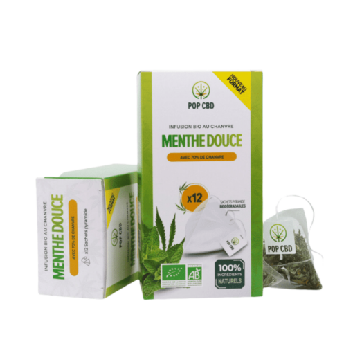 Infusion CBD Bio - Menthe Douce - 12 sachets