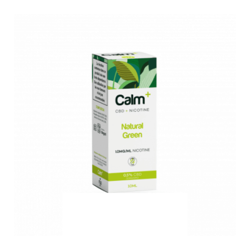 calm+ natural green 10mg box