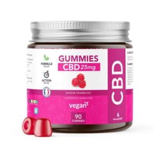 Bonbon CBD - Framboise 25mg - Hexa3