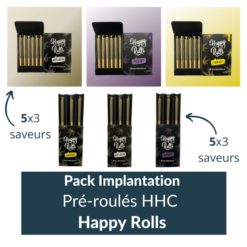 Pack Implantation Pré-roulés HHC Happy rolls