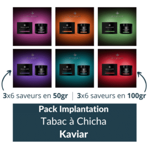 Pack Implantation Tabac à chicha CBD Kaviar
