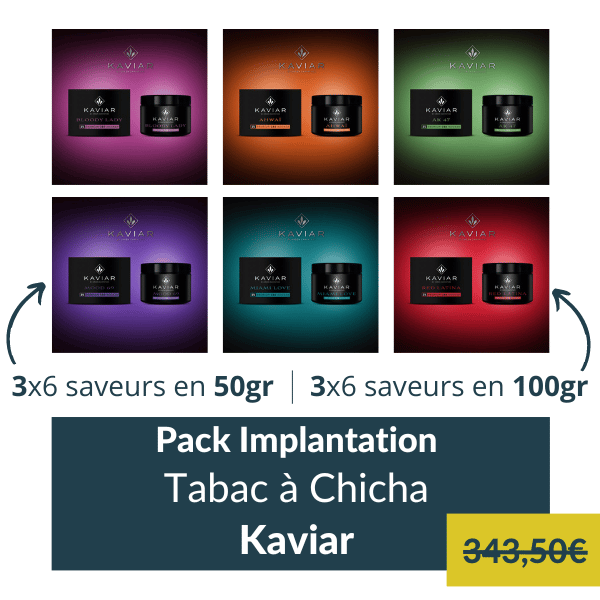 Pack Implantation Tabac à chicha CBD Kaviar