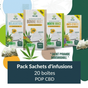 Pack infusion sachets Bio POP CBD