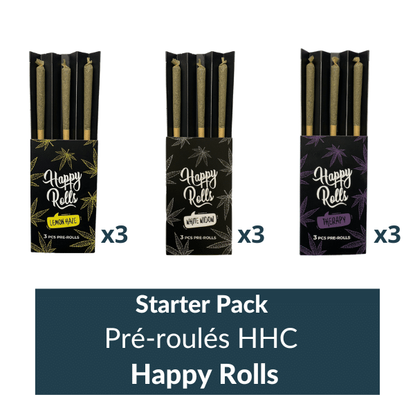 Starter Pack pré-roulés HHC Happy Rolls