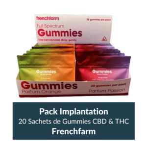 Pack Implantation gummies CBD & THC Frenchfarm