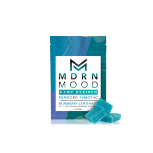 Grossiste - 6 Gummies CBD & THC - BLUEBERRY LIMONADE - 10mg MDRN MOOD