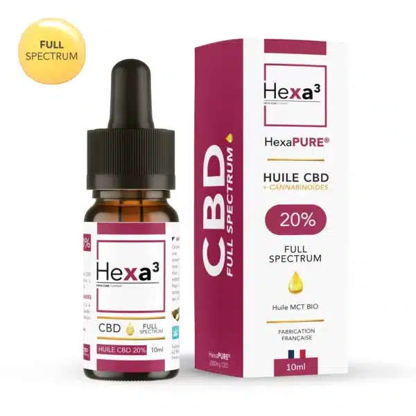 Huile CBD 20 % - Full Spectrum - Hexa3