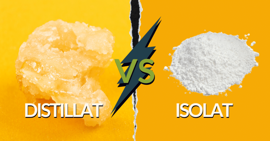 Isolat vs distillat CBD