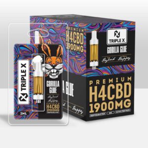 Grossiste - Cartouche 95% H4CBD - GORILLA GLUE - 2ml - Triple X