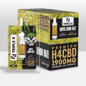 Grossiste - Cartouche 95% H4CBD - SUPER LEMON HAZE - 2ml - Triple X