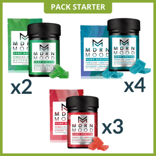 Starter Pack Gummies CBD & THC USA - MDRN MOOD