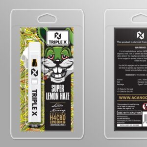 Puff 95% H4CBD - SUPER LEMON HAZE - 2ml - Triple X