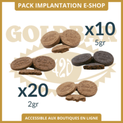 Pack Pièces CBD GoldBar420® pour e-shop