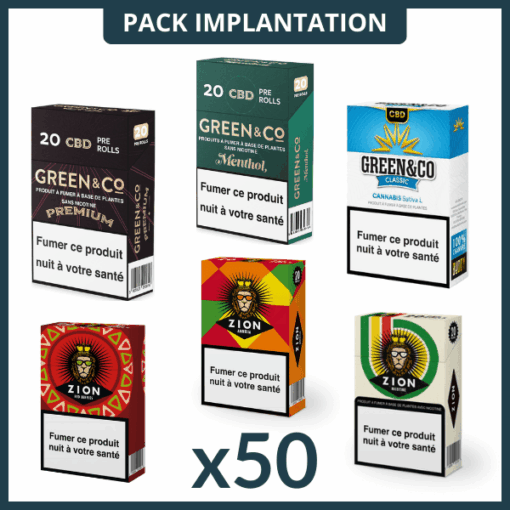 Grossiste Cigarettes CBD Pack Implantation