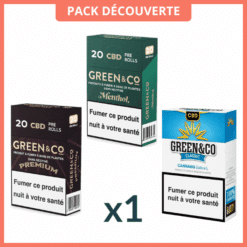 Grossiste Pack Découverte Cigarettes CBD - Green & Co