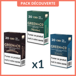 Pack Découverte Cigarettes CBD - Green & Co