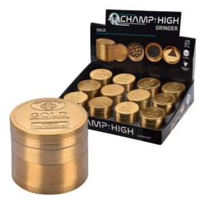 Grossiste - Champ High - Grinder Gold 40mm - 4 étages