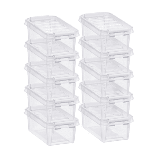 Boite Alimentaire Clip Blanc - 300ml - 15x9x6 - Food Safe