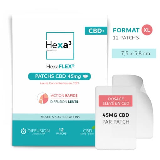 CBD Patches - Muscles & Joints 45mg x12 - Format XL