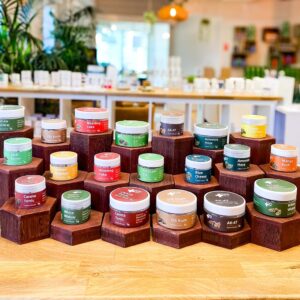 Grossiste - Lot de 6 présentoirs en bois Hexagonal