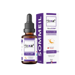 Huile CBD + Mélatonine - SOMMEIL - 30ml - Hexa3