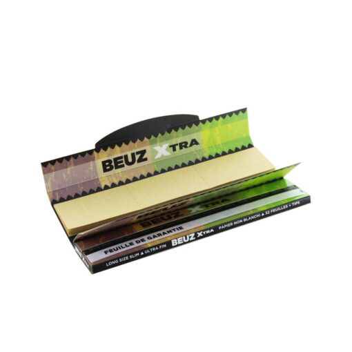 Feuilles Slim XXL - 125mm - Brown + Cartons x24 - Beuz ® – Image 2
