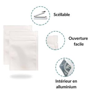 Grossiste - Sachets plastiques Blanc 70x100mm