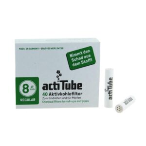 Filtre à charbon 8mm - 40 pièces - Actitube ®